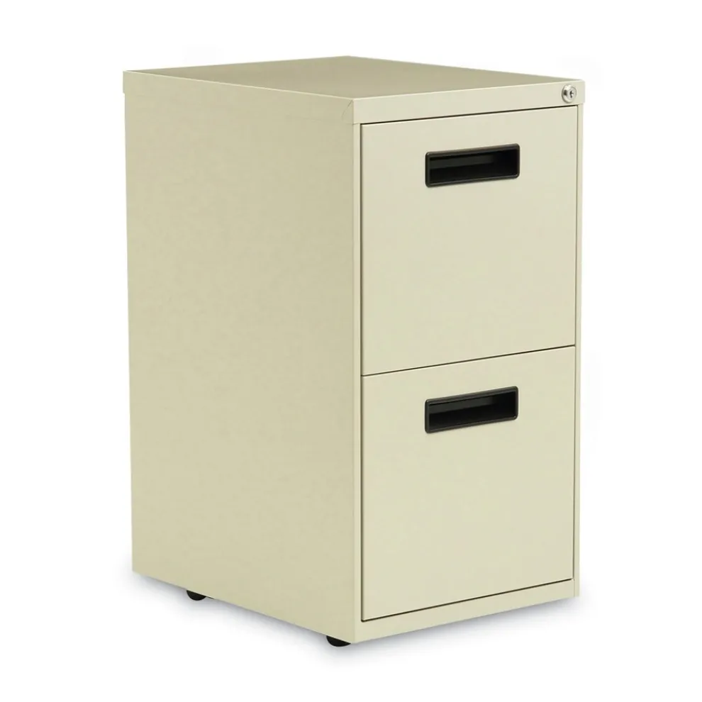 Alera 14.96 in. x 19.29 in. x 27.75 in. 2 Legal/Letter-Size File Drawers Left or Right File Pedestal - Putty