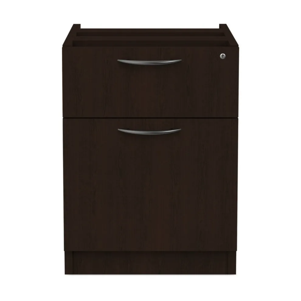 Alera ALEVA552222ES 15.63 in. x 20.5 in. x 19.25 in. Valencia Series 2-Drawer Hanging File Pedestal - Espresso