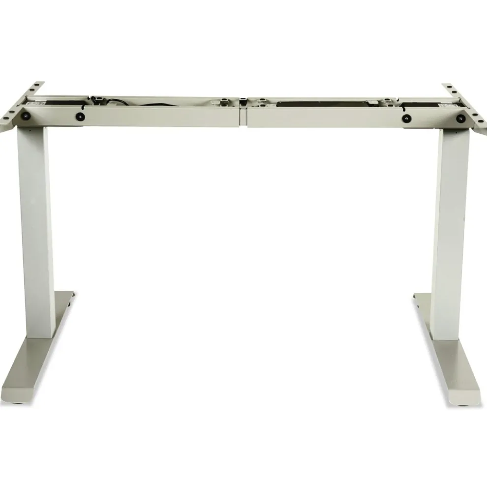 Alera 2-Stage 27.5 in - 47.25 in. High Corded Electric Adjustable Table Base - Gray