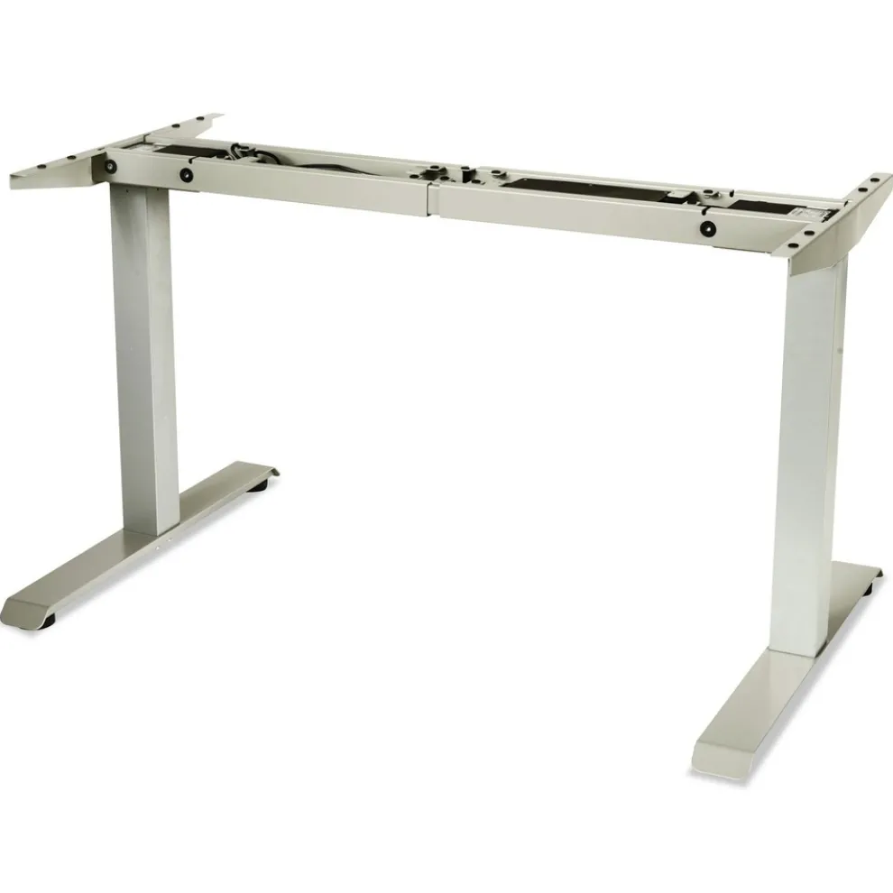 Alera 2-Stage 27.5 in - 47.25 in. High Corded Electric Adjustable Table Base - Gray