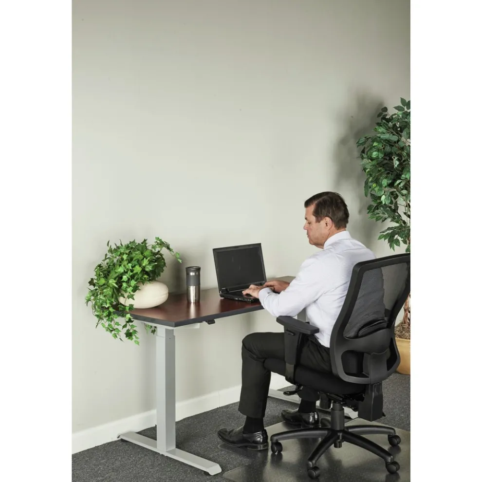 Alera 2-Stage 27.5 in - 47.25 in. High Corded Electric Adjustable Table Base - Gray
