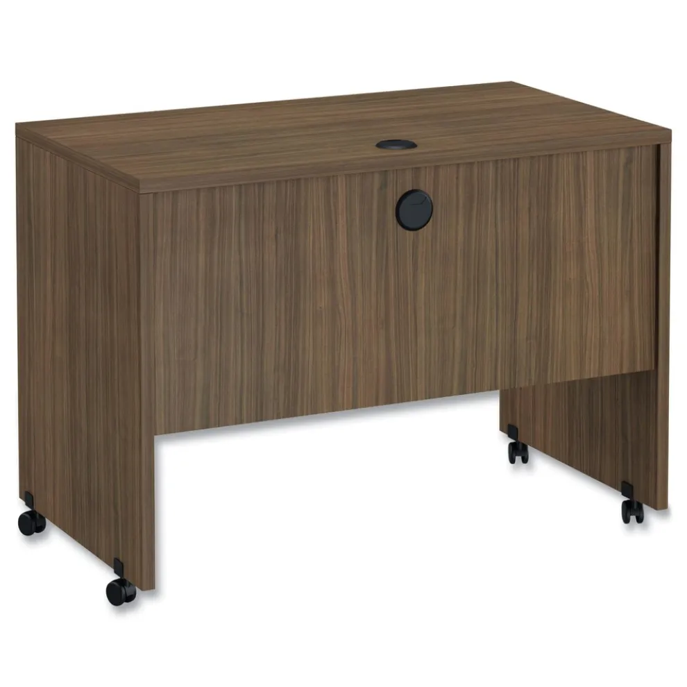 Alera Valencia Series 41.38 in. x 23.63 in. x 30 in. Mobile Workstation Desk - Modern Walnut