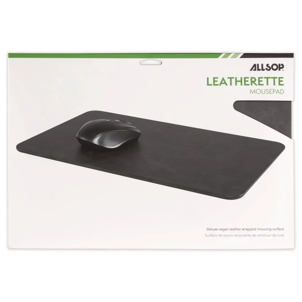 Allsop 14.2 x 8.66 x 0.25 Mouse Pad - Black