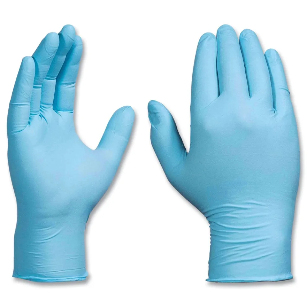 Ammex 5 mil Industrial Powder-Free Nitrile Gloves - Large, Blue (1000/Carton)