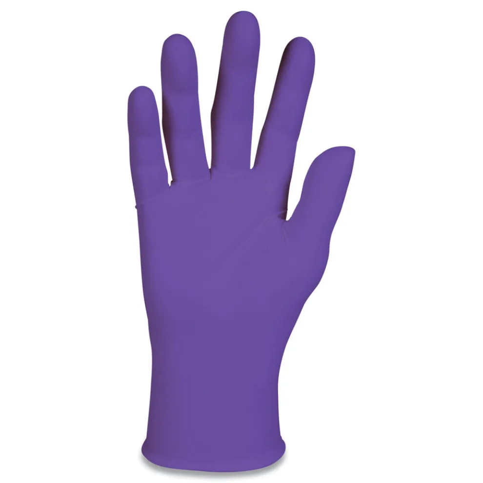 Ansell 6 mil Thick 9.5 in. Long Powder-Free PURPLE NITRILE Exam Gloves - Large, Purple (100/Box)