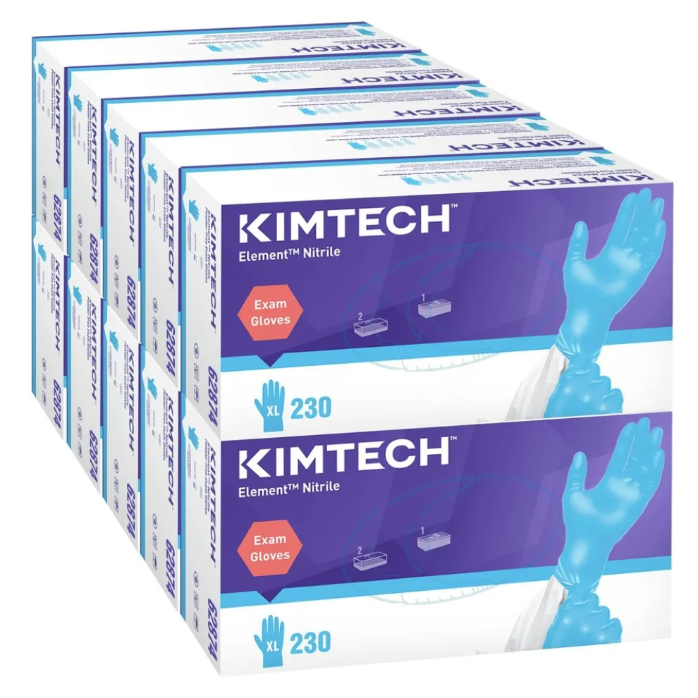 Ansell Kimtech Element Nitrile Exam Gloves - X-Large, Blue (2500/Carton)