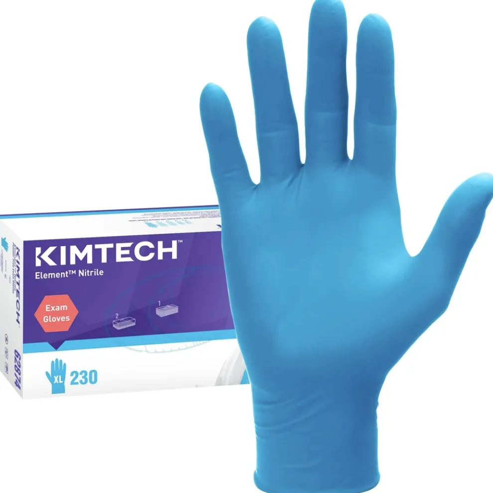 Ansell Kimtech Element Nitrile Exam Gloves - X-Large, Blue (2500/Carton)