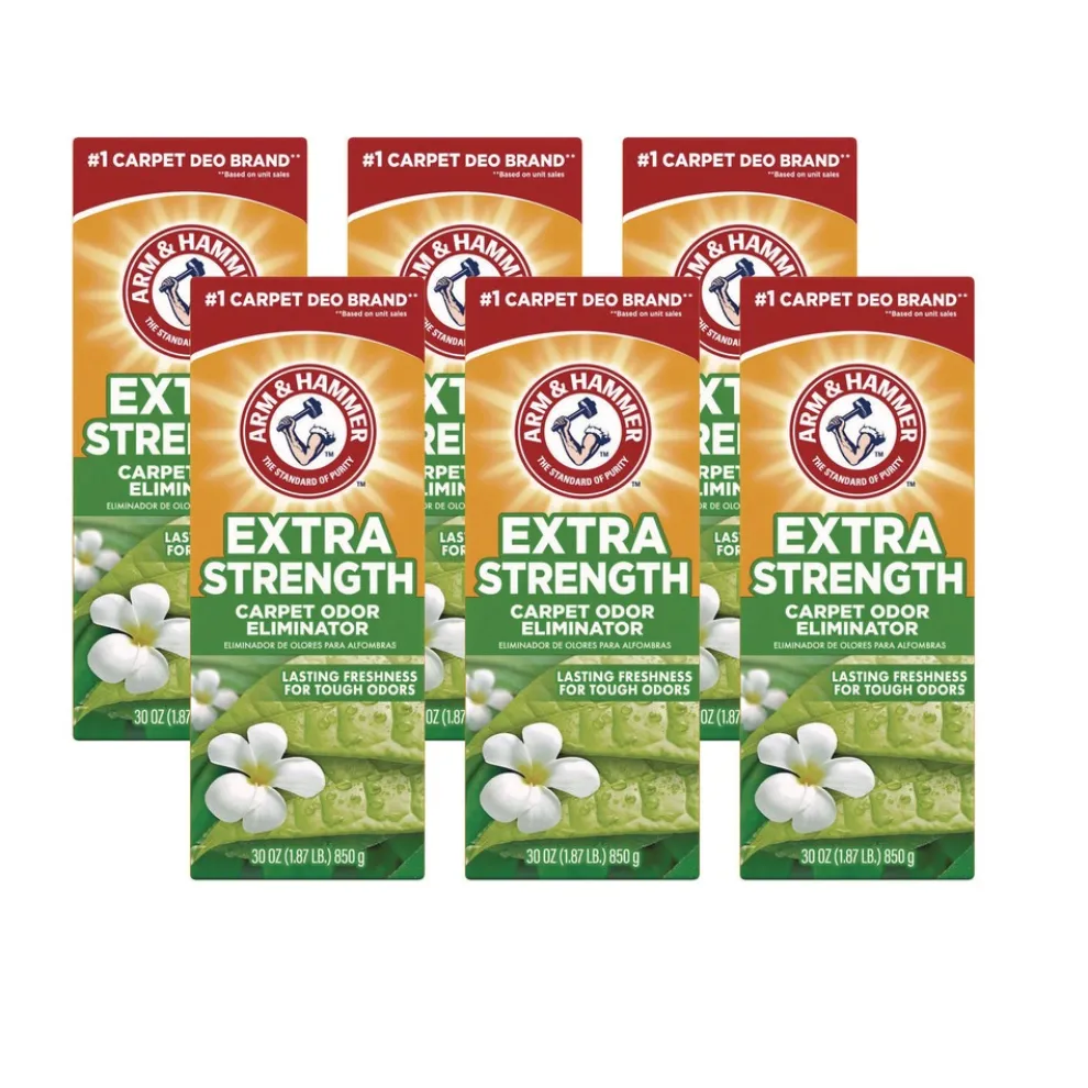 Arm & Hammer 30 oz. Box Deodorizing Carpet Cleaning Powder - Fresh (6/Carton)