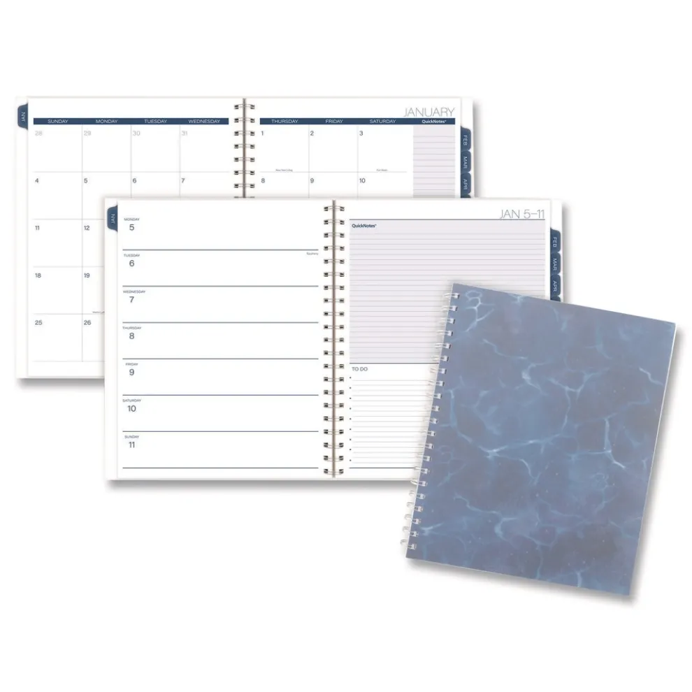 AT-A-GLANCE 11 in. x 8.5 in. 12-Month (Jan-Dec 2026) Abyss Weekly/Monthly Planner - Blue Cover