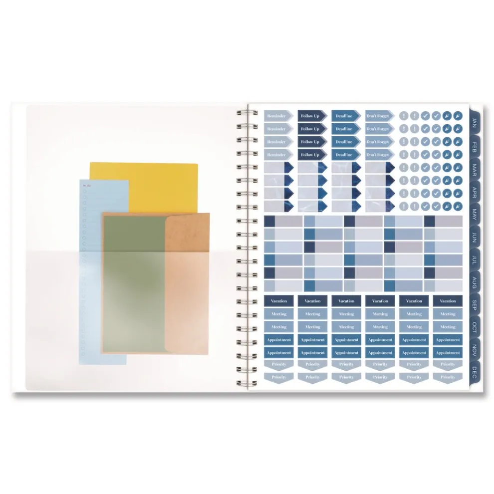 AT-A-GLANCE 11 in. x 8.5 in. 12-Month (Jan-Dec 2026) Abyss Weekly/Monthly Planner - Blue Cover