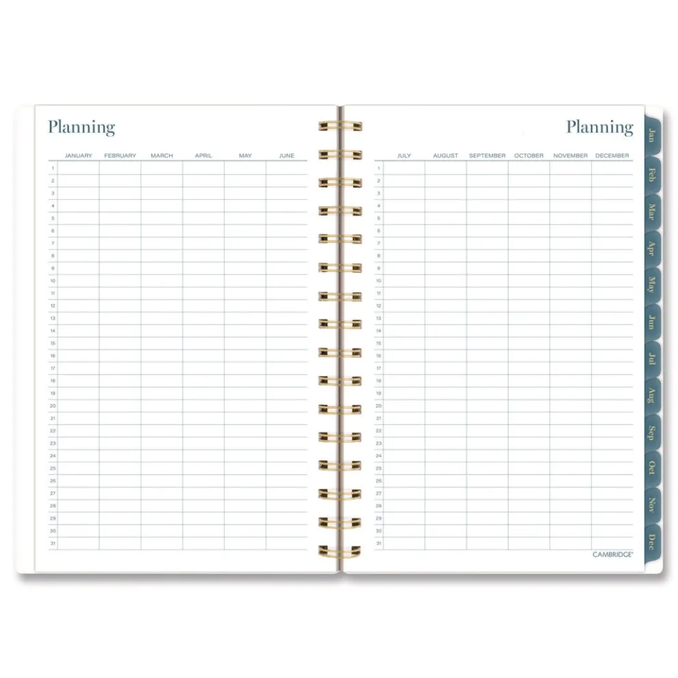 AT-A-GLANCE 8.5 in. x 5.5 in. 12-Month (Jan-Dec 2026) Midnight Garden Weekly/Monthly Planner - Black/Pink/Green Cover
