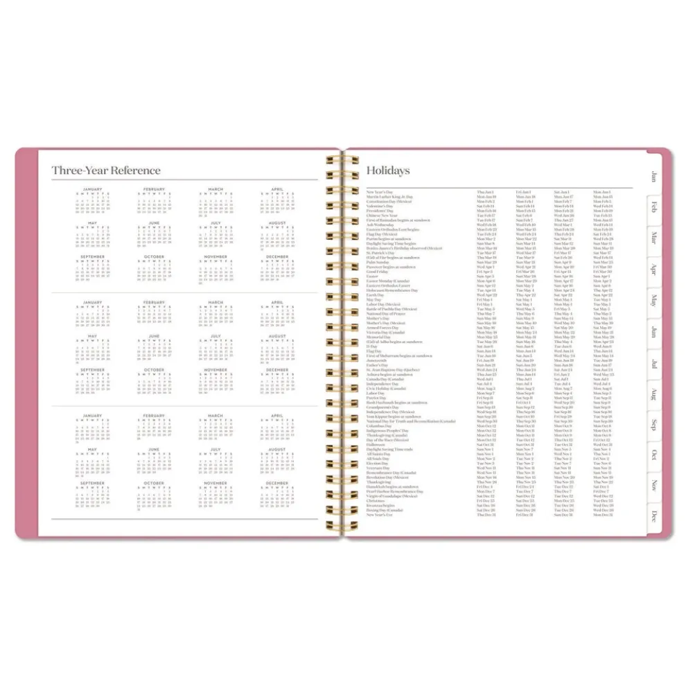 AT-A-GLANCE 8.75 in. x 7.75 in. 12-Month (Jan-Dec 2026) WorkStyle Weekly/Monthly Planner - Pink Cover