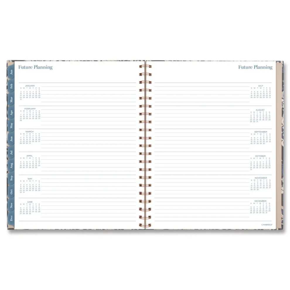 AT-A-GLANCE 11 in. x 8.5 in. 12-Month (Jan-Dec 2026) Elizabeth Weekly/Monthly Planner - Blue Cover