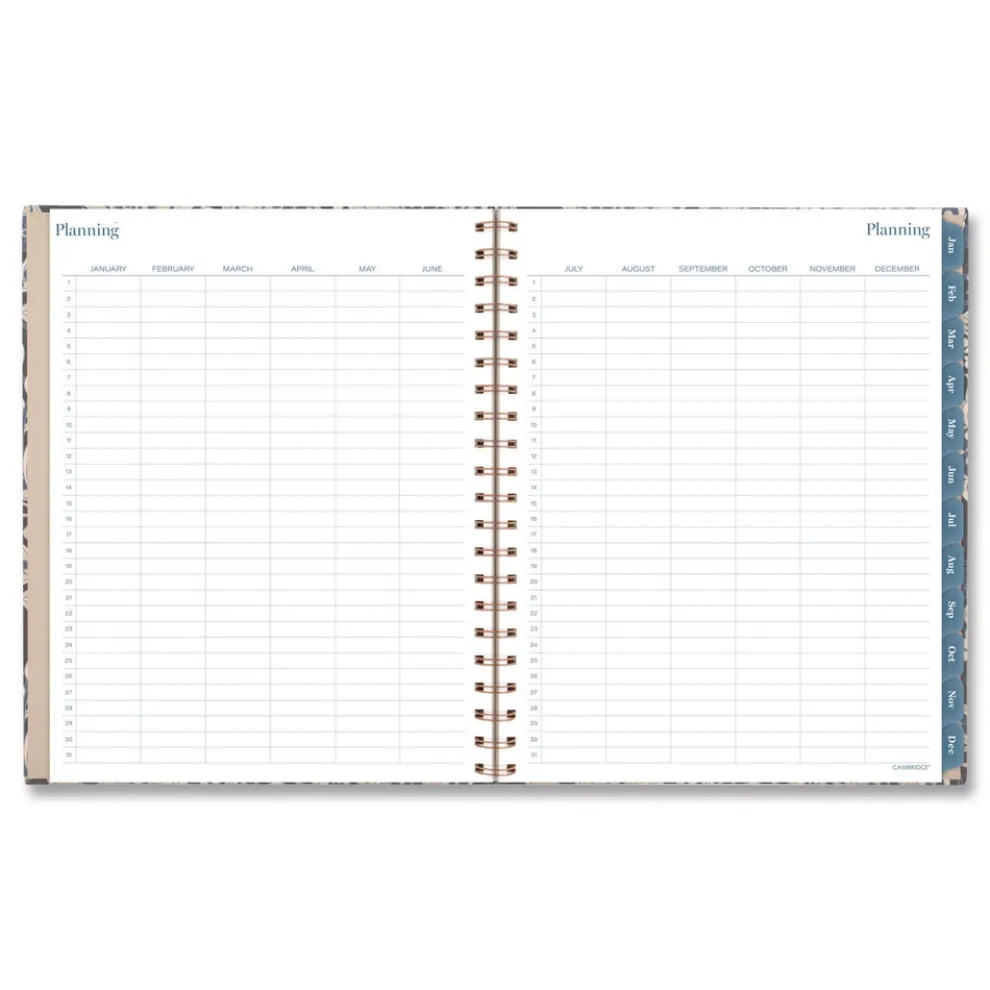AT-A-GLANCE 11 in. x 8.5 in. 12-Month (Jan-Dec 2026) Elizabeth Weekly/Monthly Planner - Blue Cover