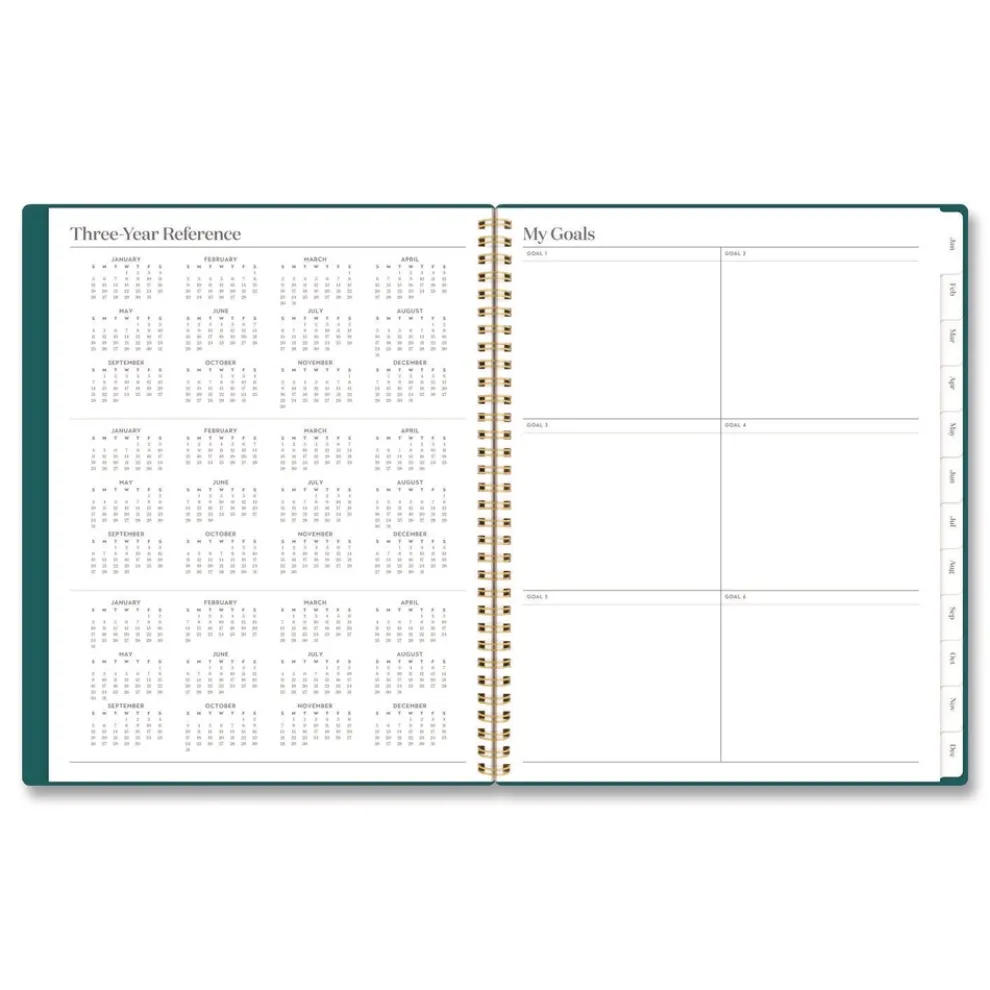 AT-A-GLANCE 11 in. x 8.5 in. 12-Month (Jan-Dec 2026) WorkStyle Poly Monthly Planner - Teal Cover