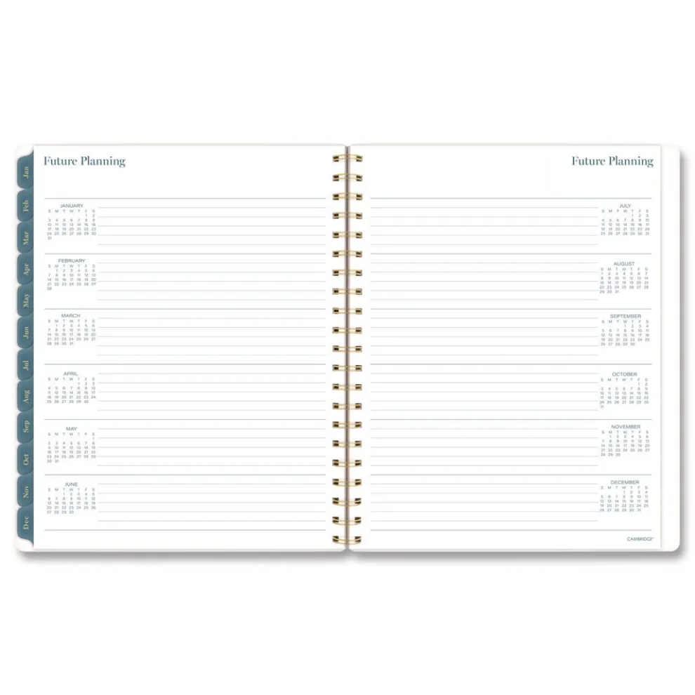 AT-A-GLANCE 11 in. x 8.5 in. 12-Month (Jan-Dec 2026) Midnight Garden Weekly/Monthly Planner - Black/Pink/Green Cover