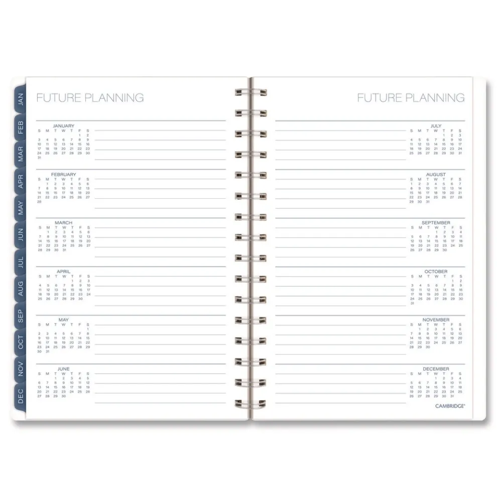 AT-A-GLANCE 8.5 in. x 5.5 in. 12-Month (Jan-Dec 2026) Abyss Weekly/Monthly Planner - Blue Cover