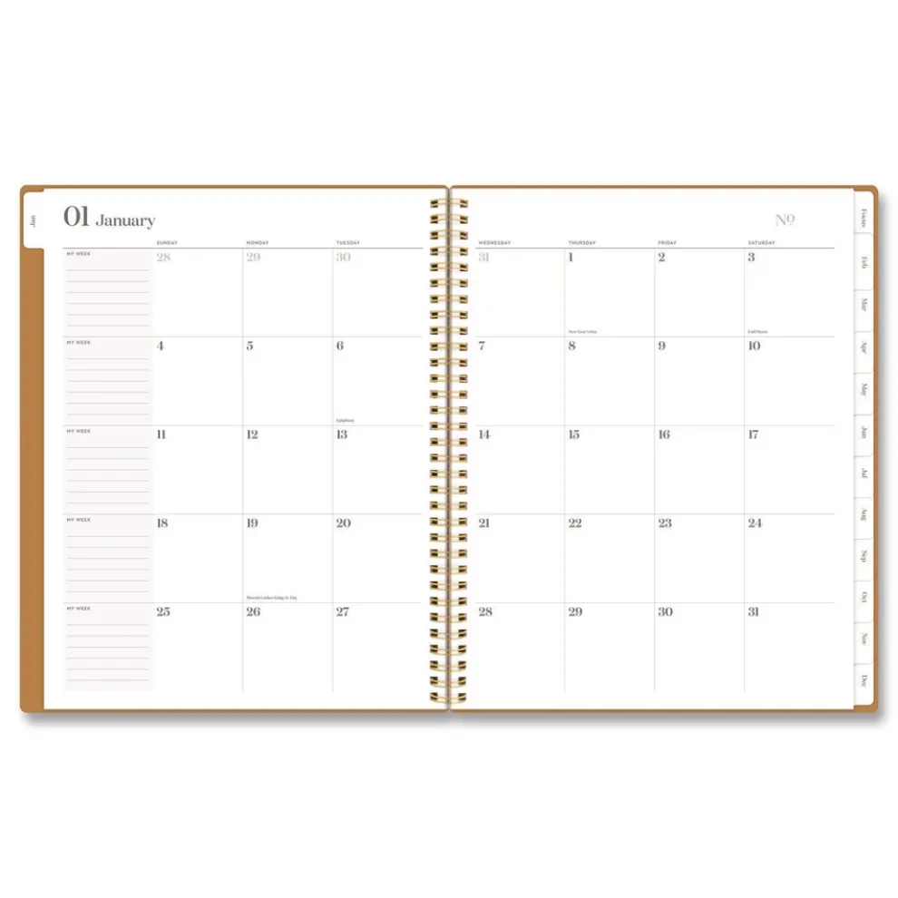 AT-A-GLANCE 11 in. x 8.5 in. 12-Month (Jan-Dec): 2026 WorkStyle Weekly/Monthly Planner - Baked Clay Cover