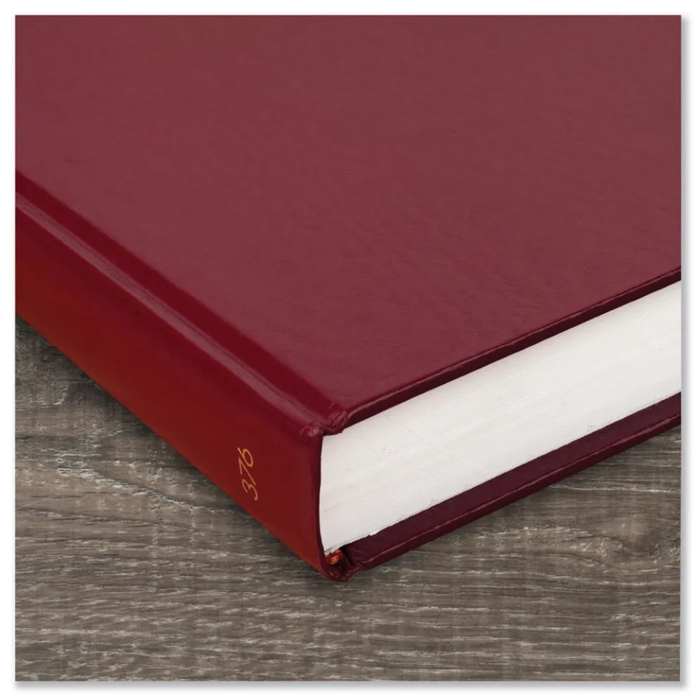 AT-A-GLANCE 12 in. x 7.75 in. Standard 2026 Edition Wide/Legal Rule Daily Diary - Red Cover