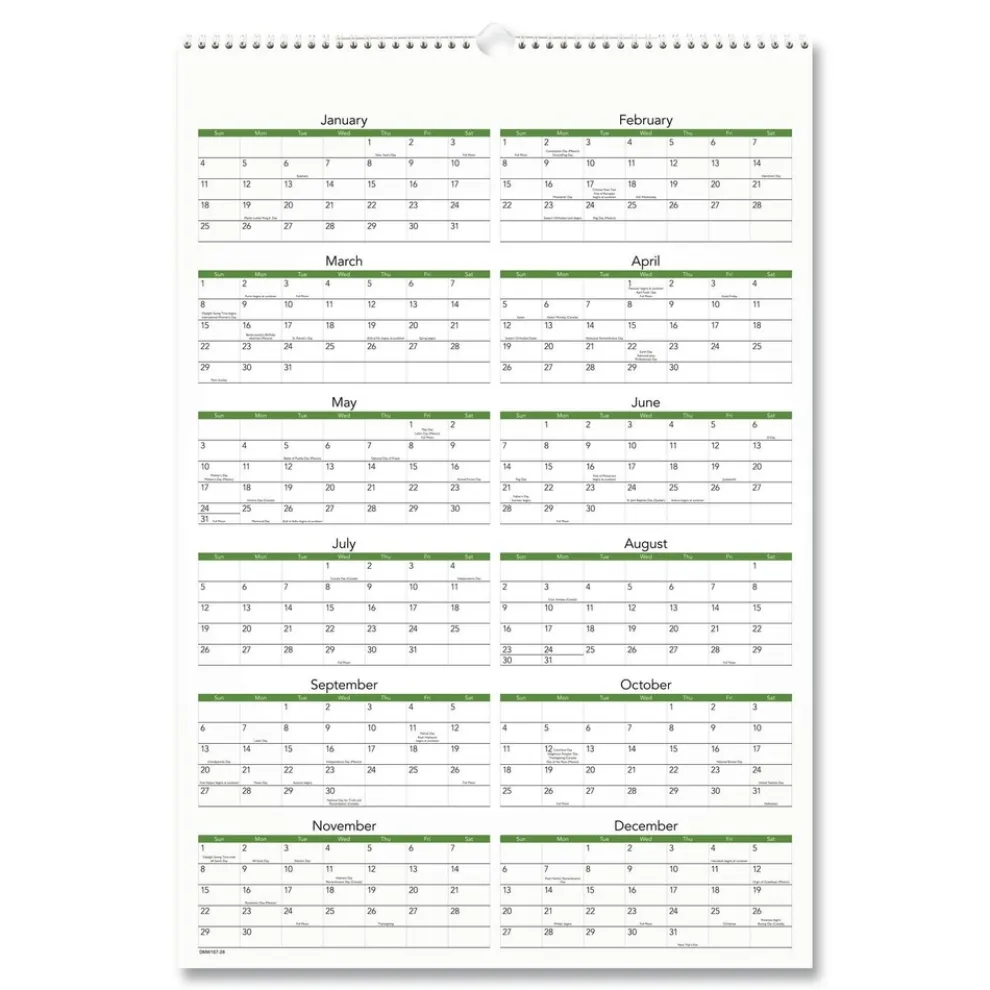 AT-A-GLANCE 12-Month (Jan to Dec): 2026 15.5 in. x 22.75 in. Puppies Photography Puppies Monthly Wall Calendar - White/Multicolor Sheets