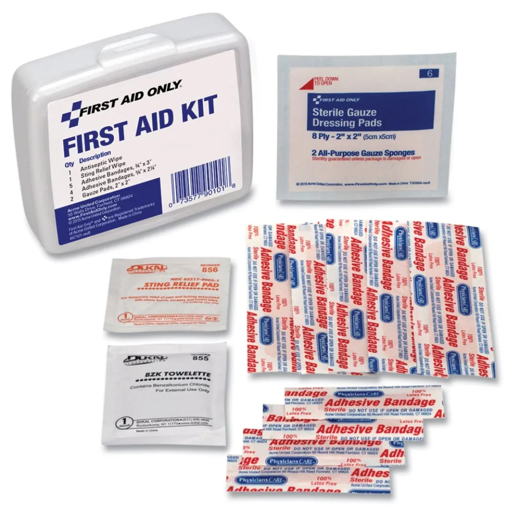 PhysiciansCare by First Aid Only 13-Piece Mini First Aid On the Go Kit with Plastic Case (1-Kit)