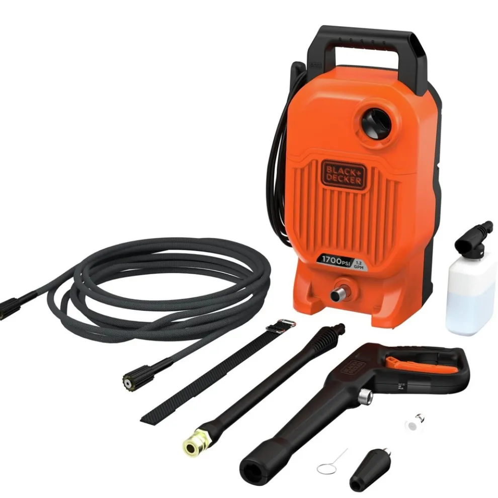 Black & Decker 1700 Max PSI 1.2 GPM Electric Corded Cold Water Pressure Washer