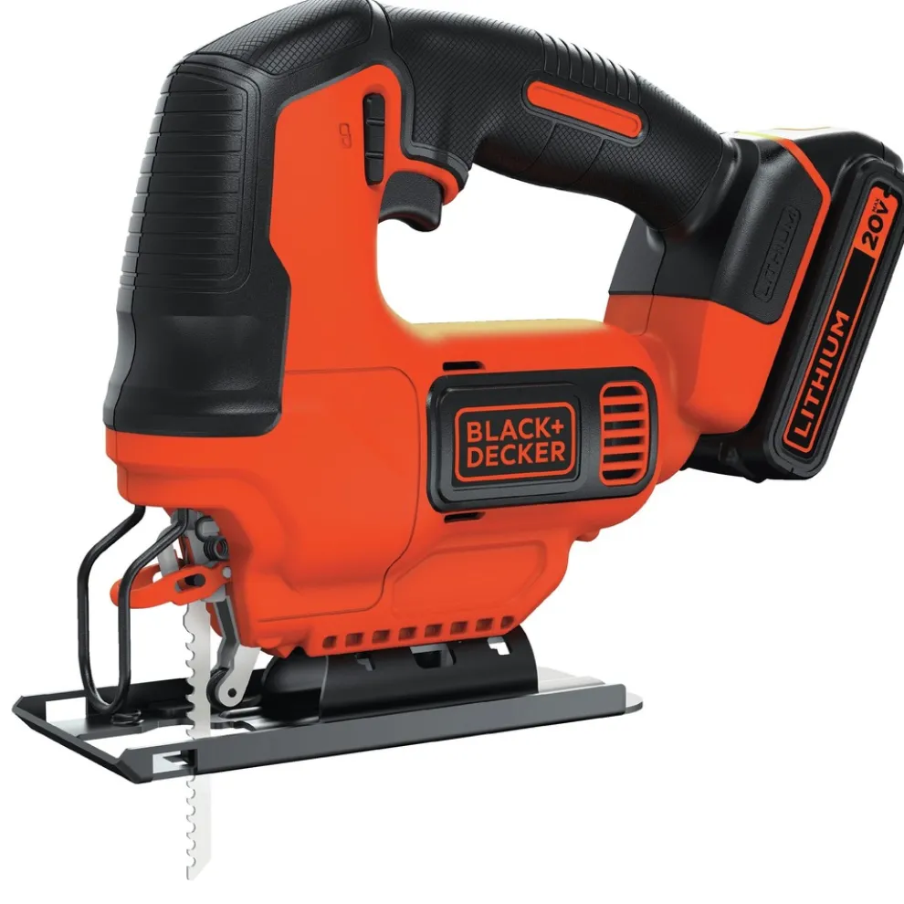 Black & Decker 20V MAX POWERCONNECT Lithium-Ion Brushed Cordless Jig Saw Kit (1.5 Ah)