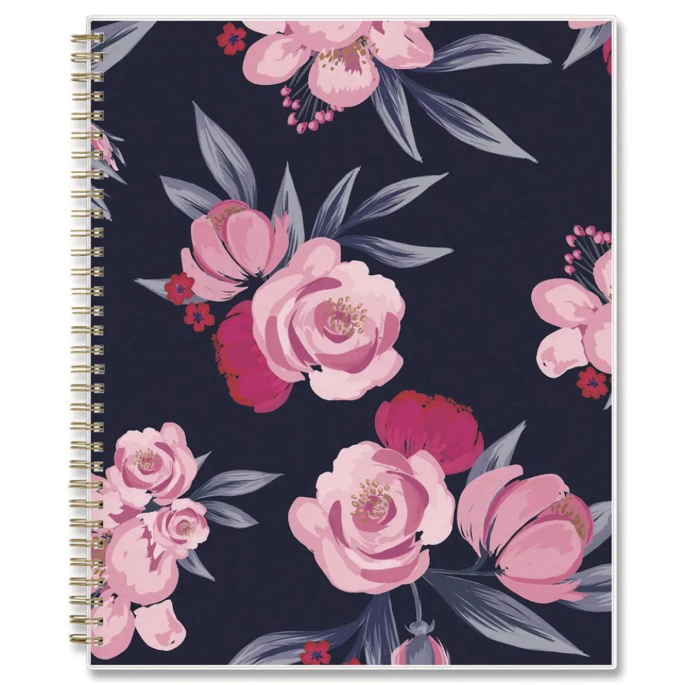 Blue Sky 11 in. x 8.5 in. 12-Month (Jan to Dec): 2026 Mimi Pink Monthly Planner - Floral Artwork, Pink/Blue/Rose Cover