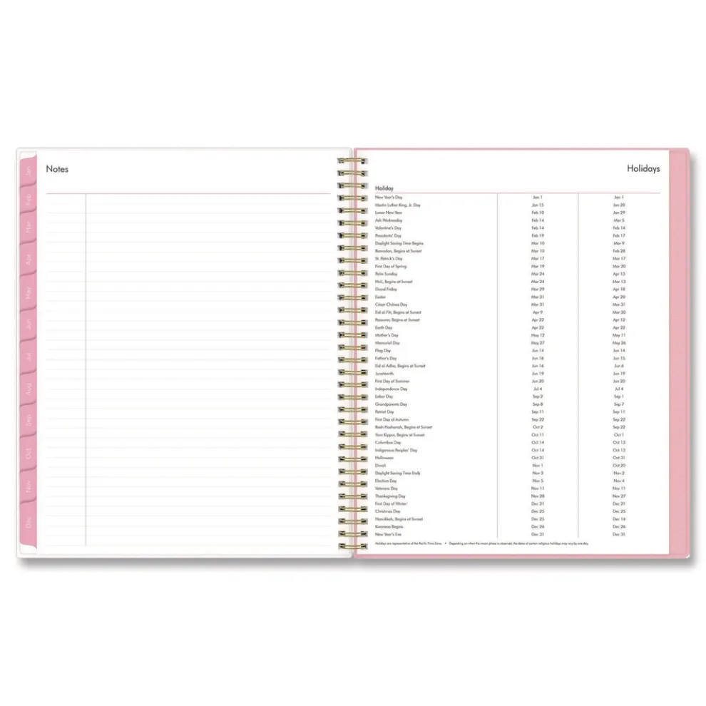 Blue Sky 11 in. x 8.5 in. 12-Month (Jan to Dec): 2026 Mimi Pink Monthly Planner - Floral Artwork, Pink/Blue/Rose Cover