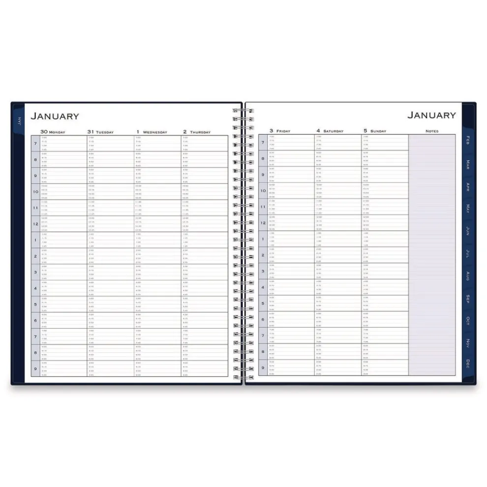 Blue Sky 11 in. x 8.5 in. 12-Month (Jan to Dec): 2026 Passages Weekly Appointment Book and Monthly Planner - Navy Cover