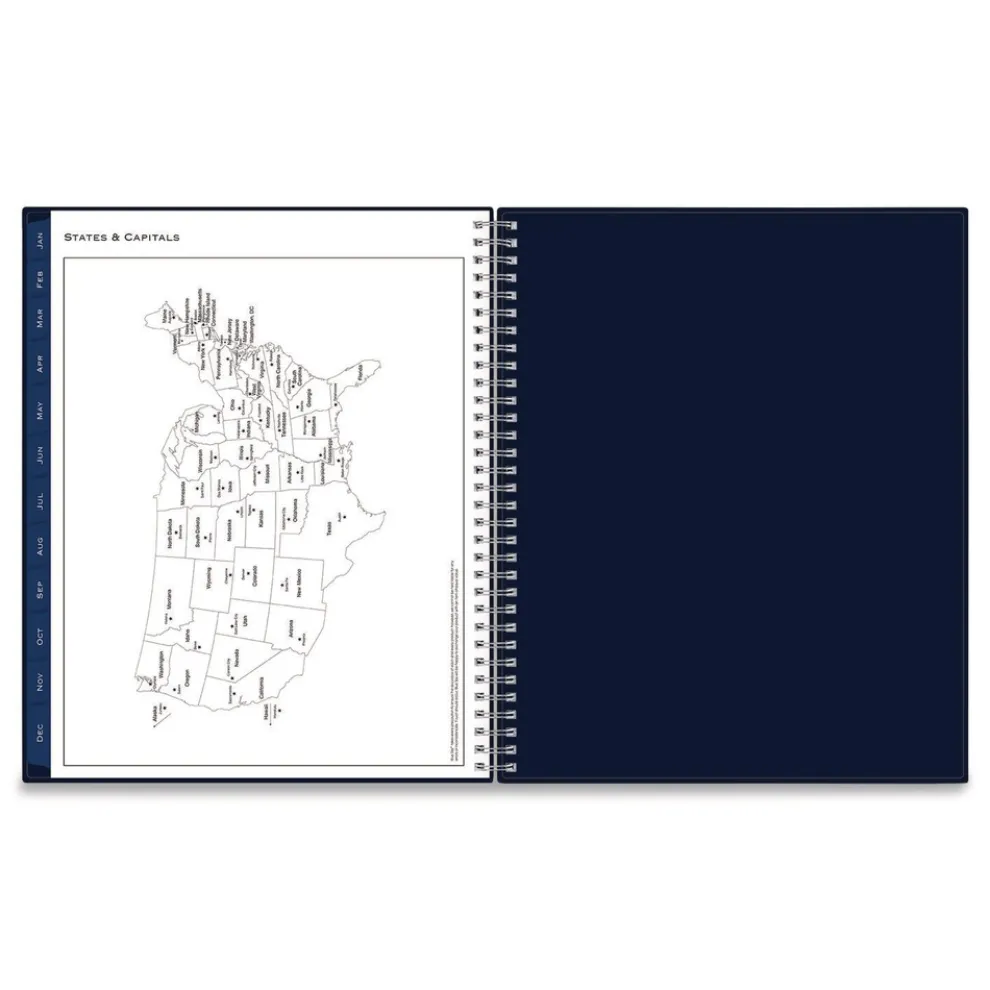 Blue Sky 11 in. x 8.5 in. 12-Month (Jan to Dec): 2026 Passages Weekly Appointment Book and Monthly Planner - Navy Cover