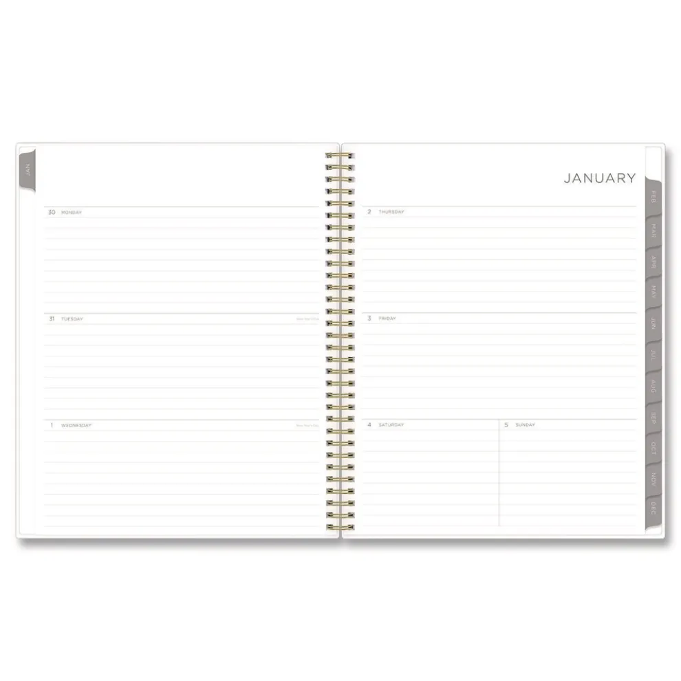 Blue Sky 11 in. x 8.5 in. 12-Month (Jan to Dec): 2026 Mimosa Weekly/Monthly Planner - Floral Artwork, Yellow/Green/White Cover
