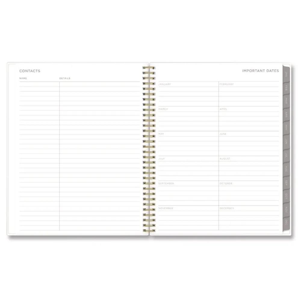 Blue Sky 11 in. x 8.5 in. 12-Month (Jan to Dec): 2026 Mimosa Weekly/Monthly Planner - Floral Artwork, Yellow/Green/White Cover