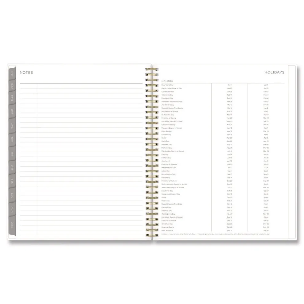 Blue Sky 11 in. x 8.5 in. 12-Month (Jan to Dec): 2026 Mimosa Weekly/Monthly Planner - Floral Artwork, Yellow/Green/White Cover