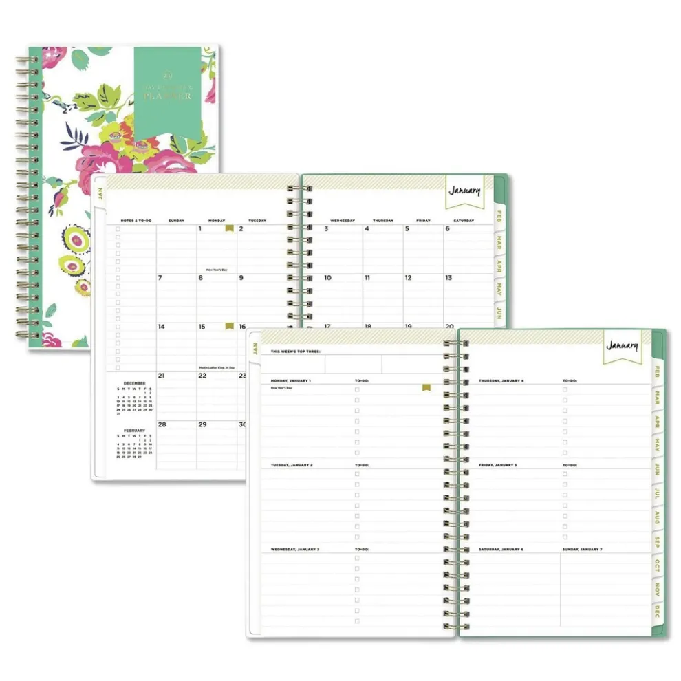 Blue Sky 8 in. x 5 in. 12-Month (Jan-Dec 2026) Day Designer Peyton Weekly/Monthly Planner - White