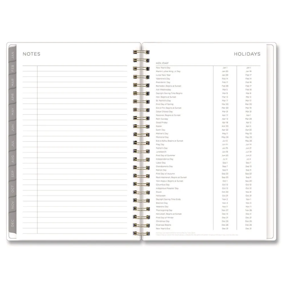 Blue Sky 8 in. x 5 in. 12-Month (Jan to Dec): 2026 Mimosa Weekly/Monthly Planner - Lemon Artwork, Yellow/Green/White Cover