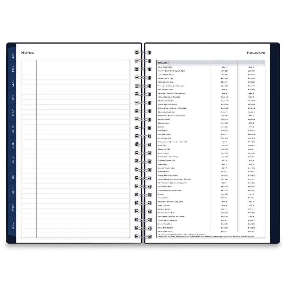 Blue Sky 8 in.x 5 in. 12-Month (Jan to Dec): 2026 Passages Weekly/Monthly Planner - Navy Cover