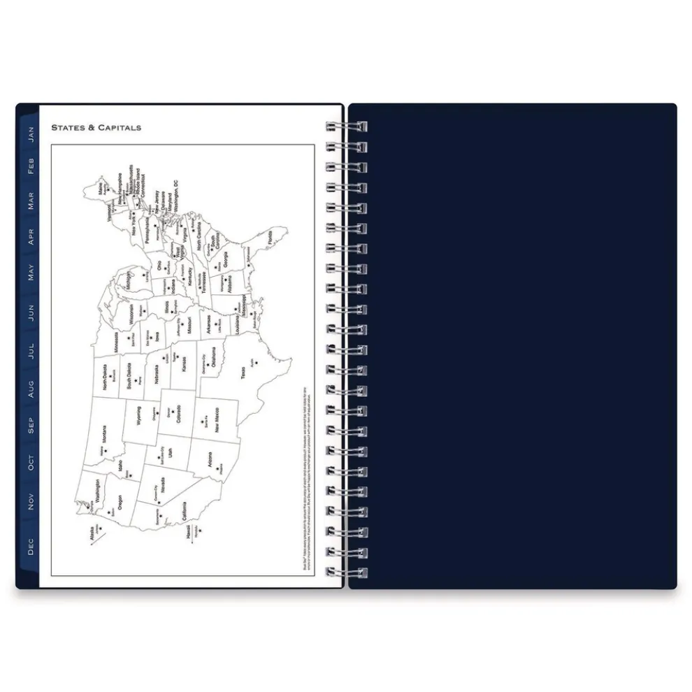 Blue Sky 8 in.x 5 in. 12-Month (Jan to Dec): 2026 Passages Weekly/Monthly Planner - Navy Cover