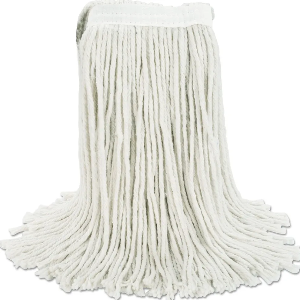 Boardwalk #24 Cut-End Cotton Wet Mop Head - White