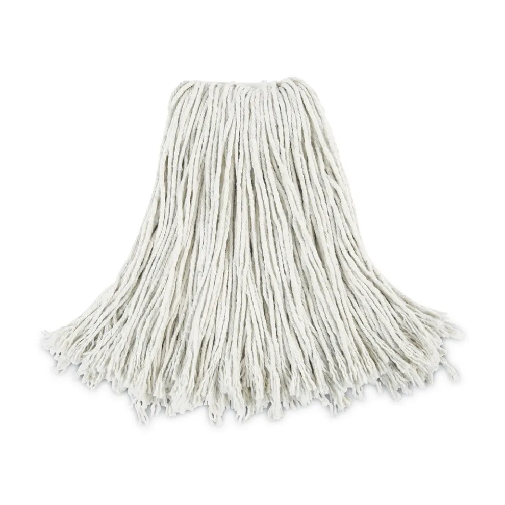 Boardwalk #24 Cut-End Cotton Wet Mop Head - White (12/Carton)