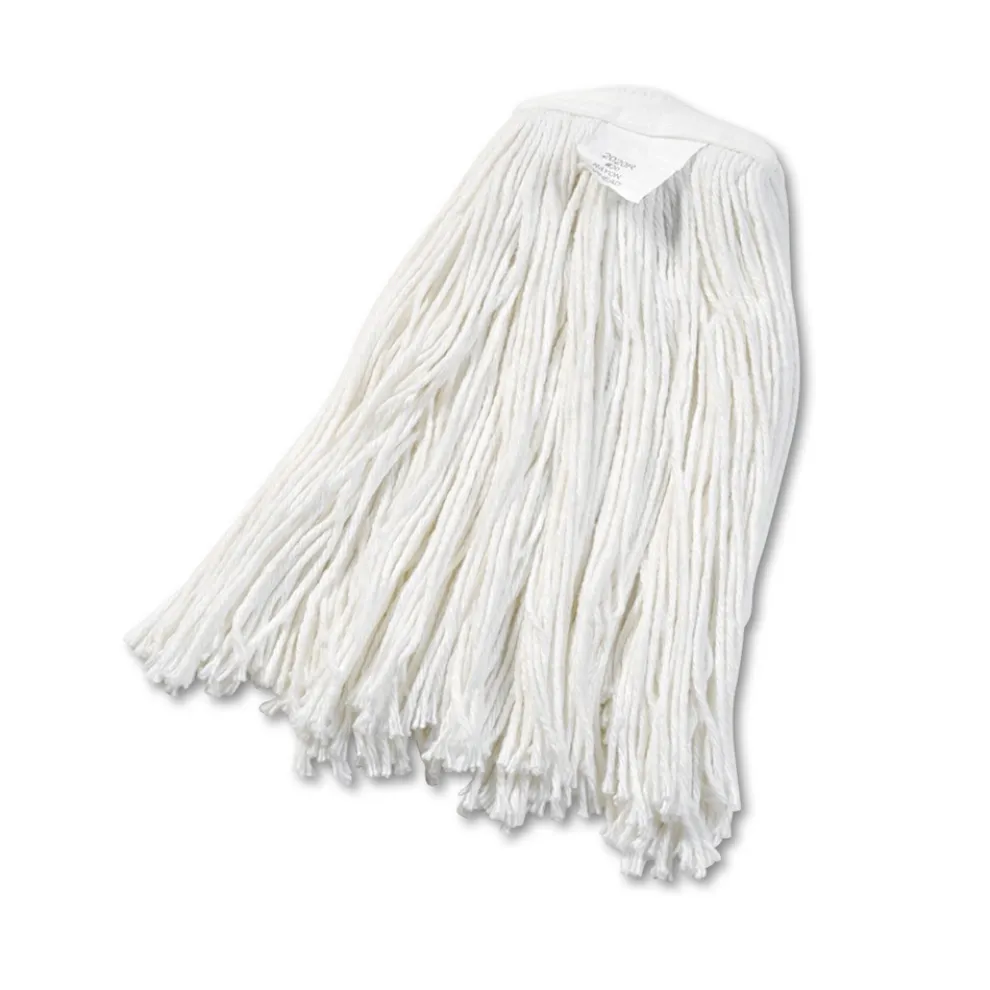 Boardwalk #20 Cut-End Rayon Wet Mop Head - White (12/Carton)
