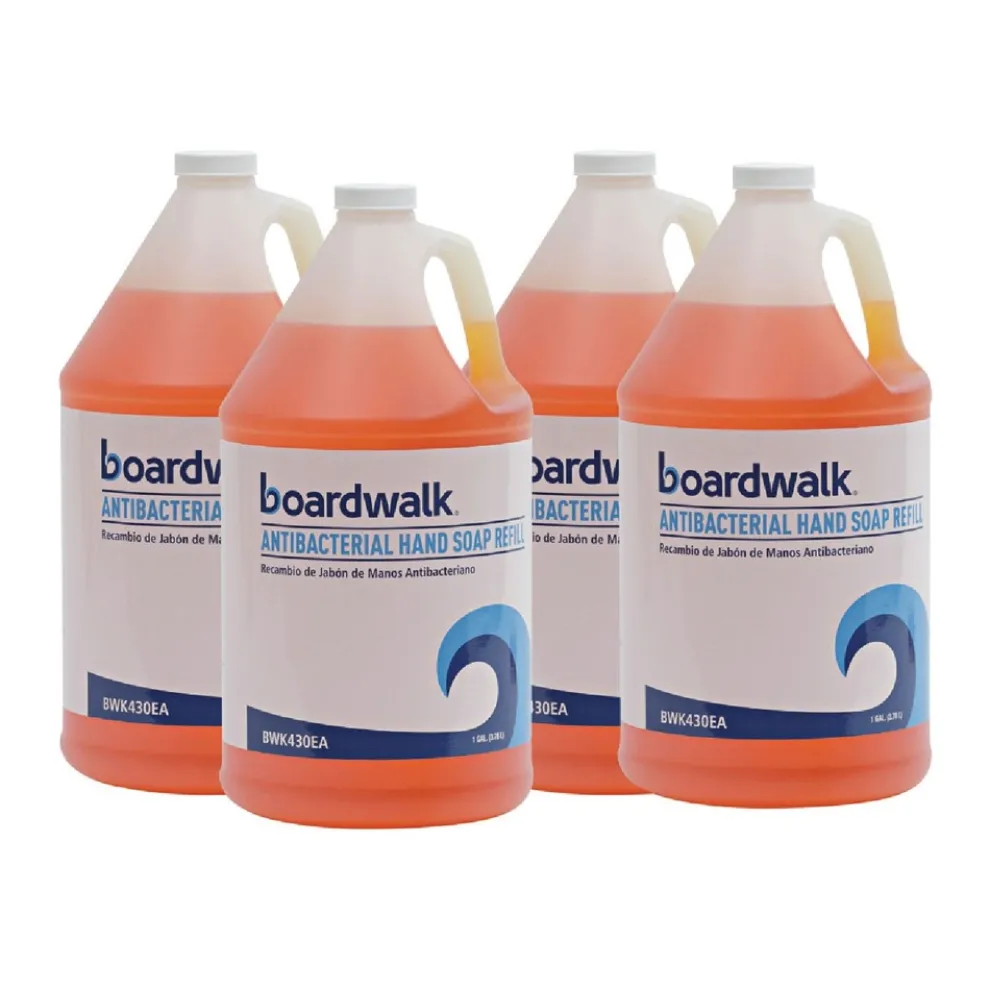 Boardwalk 1 gal. Antibacterial Liquid Soap - Clean Scent (4/Carton)