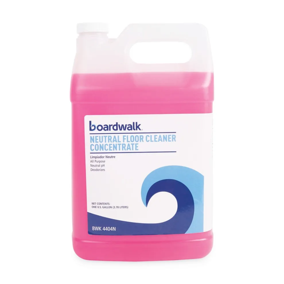 Boardwalk 1 Gallon Bottle Lemon Scent Neutral Floor Cleaner Concentrate