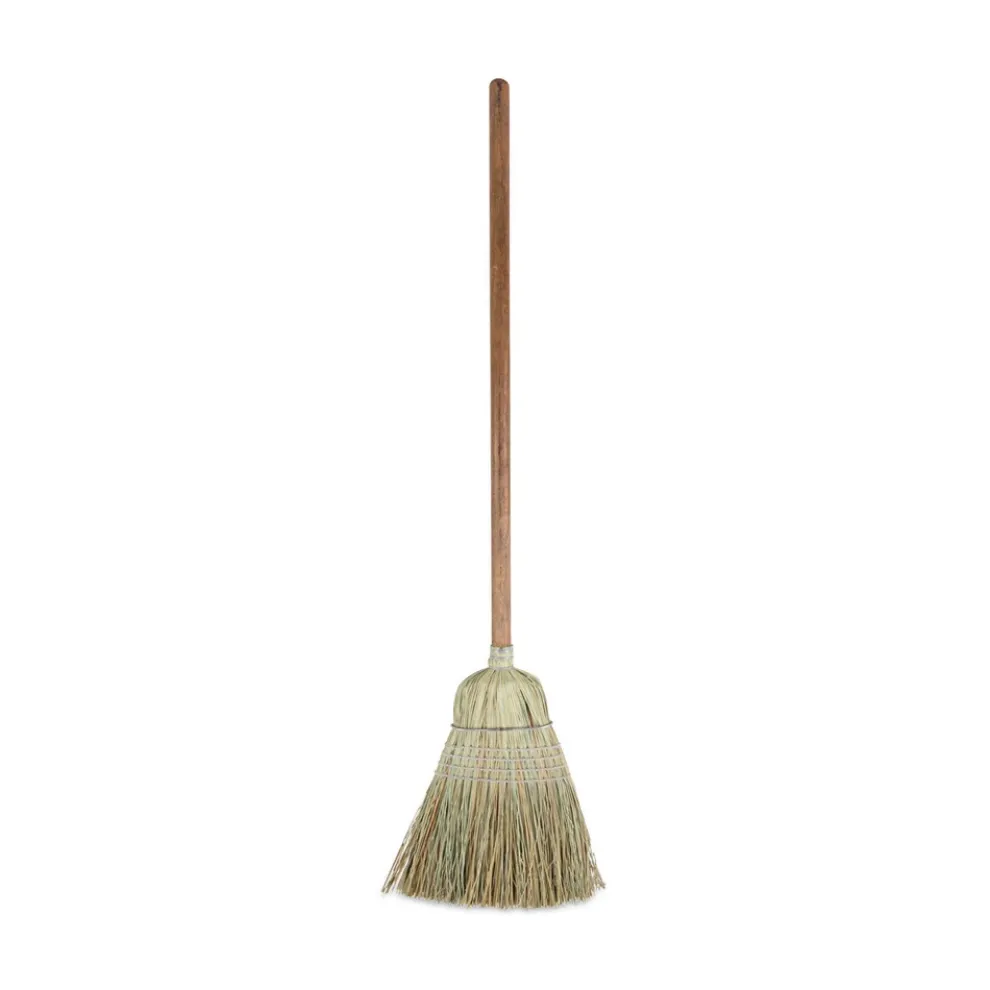 Boardwalk 60 in. Corn/Synthetic Fiber Bristle Broom - Gray/Natural (6/Carton)