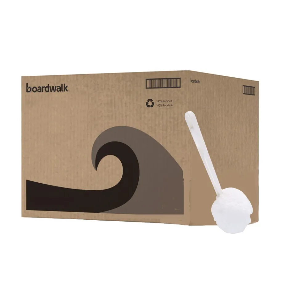 Boardwalk 12 in. Deluxe Plastic Bowl Mop with 2 in. Mop Head - White (25/Carton)