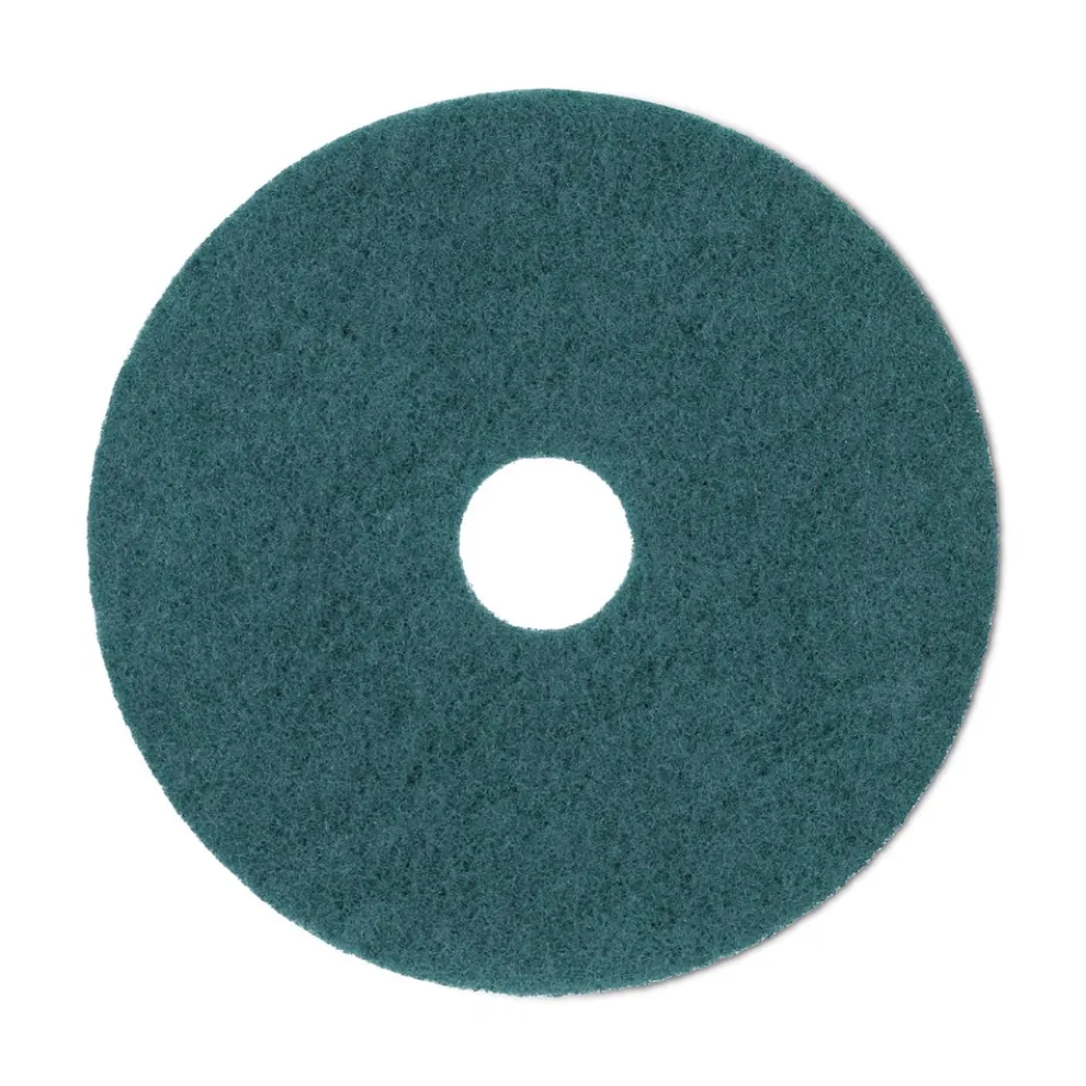Boardwalk 20 in. Diameter Heavy-Duty Scrubbing Floor Pads - Green (5/Carton)