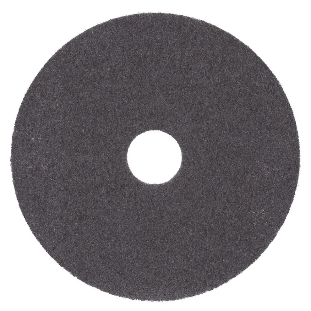 Boardwalk 19 in. Diameter High Performance Stripping Floor Pads - Black (5/Carton)