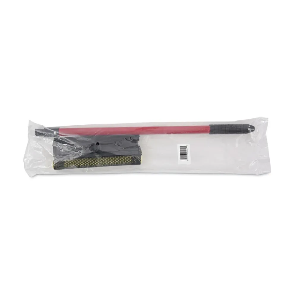 Boardwalk 21 in. Handle 8 in. Wide Blade General-Duty Squeegee - Black/Red