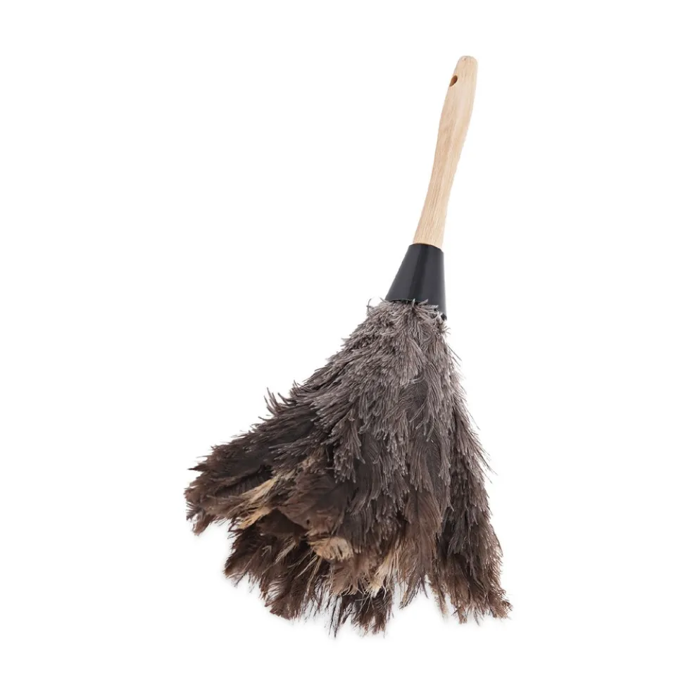 Boardwalk 6 in. Wood Handle Professional Ostrich Feather Duster