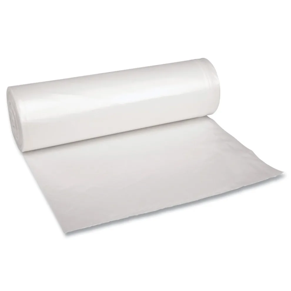 Boardwalk 40 in. x 46 in. 45 gal. 1.4 mil Recycled Low-Density Polyethylene Can Liners - Clear (100/Carton)